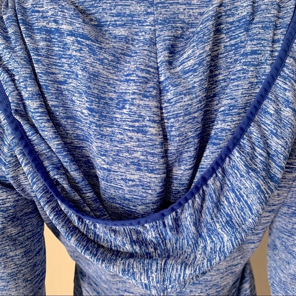 UNDER ARMOUR Loose Fit Athletic Hoodie Lightweight Blue Heathered Size XS - Picture 10 of 15